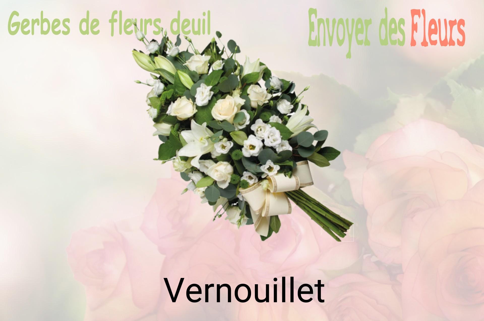 Gerbe de fleurs de deuil livrée à Vernouillet